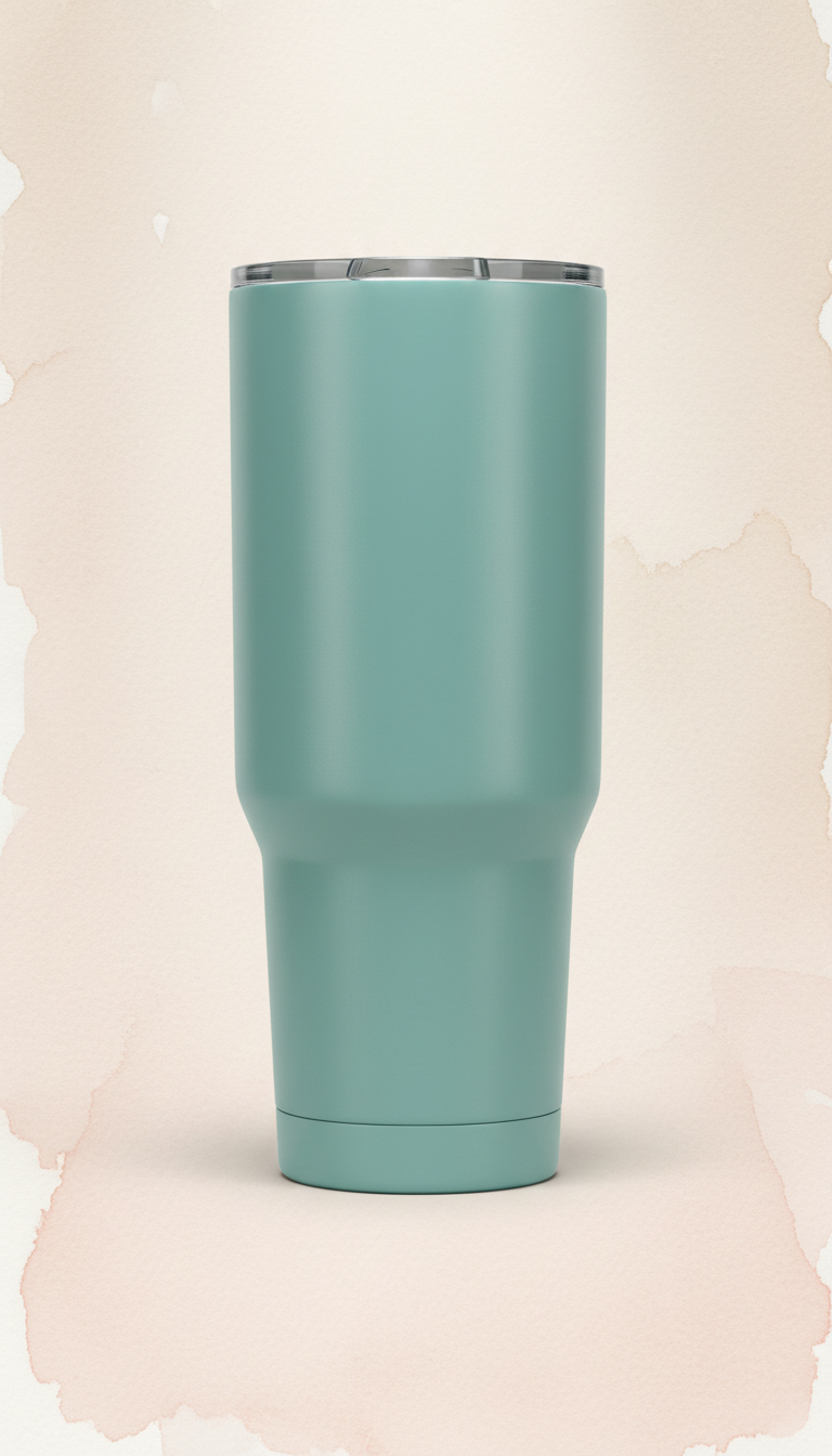 Insulated tumbler sea glass teal