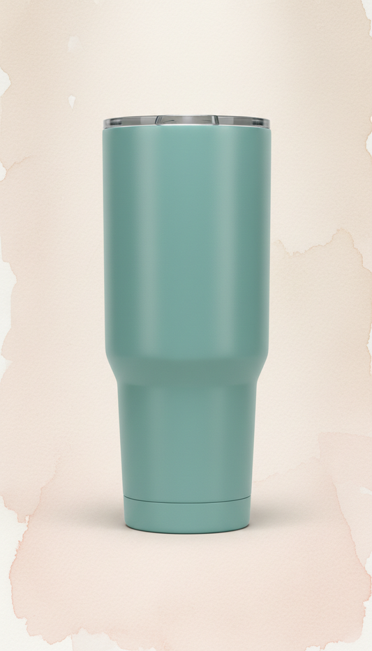 Insulated tumbler sea glass teal